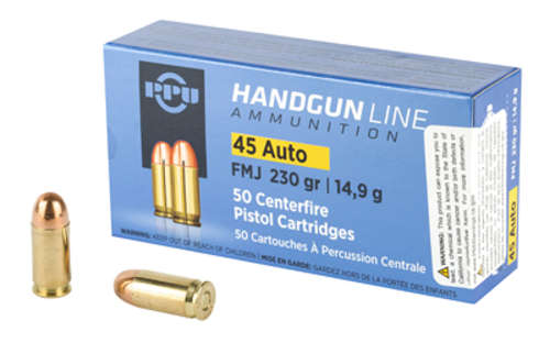 Ammunition Prvi Partizan Pistol 45ACP PPU 45ACP FMJ 230GR 50/500